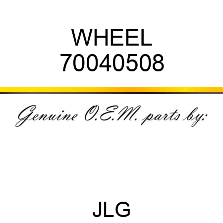 WHEEL 70040508