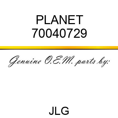 PLANET 70040729