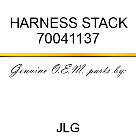 HARNESS STACK 70041137