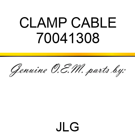 CLAMP CABLE 70041308