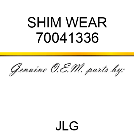 SHIM WEAR 70041336