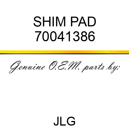 SHIM PAD 70041386