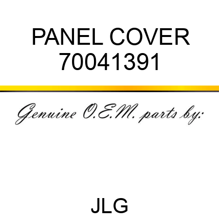 PANEL COVER 70041391