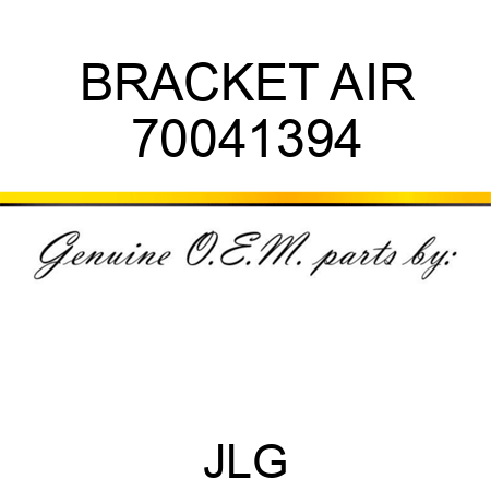 BRACKET AIR 70041394
