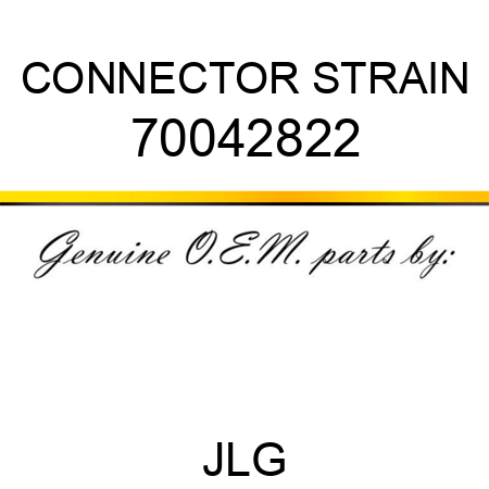 CONNECTOR STRAIN 70042822