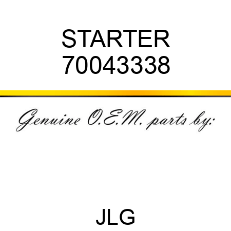 STARTER 70043338