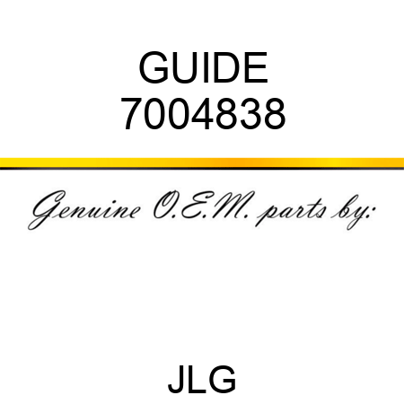 GUIDE 7004838