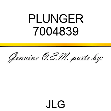 PLUNGER 7004839