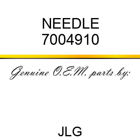 NEEDLE 7004910