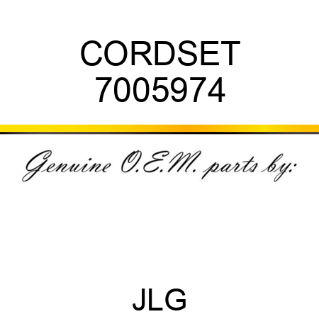 CORDSET 7005974