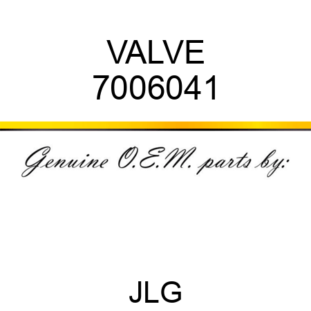 VALVE 7006041