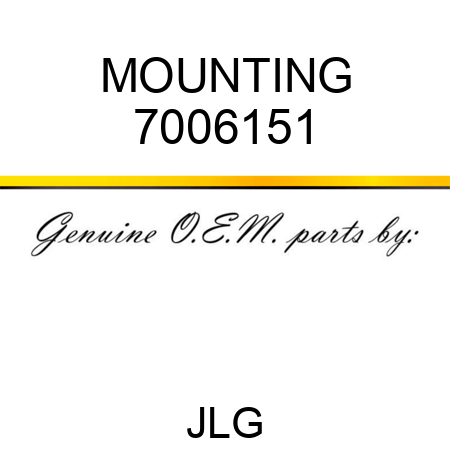 MOUNTING 7006151