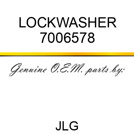 LOCKWASHER 7006578