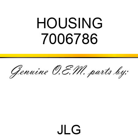 HOUSING 7006786