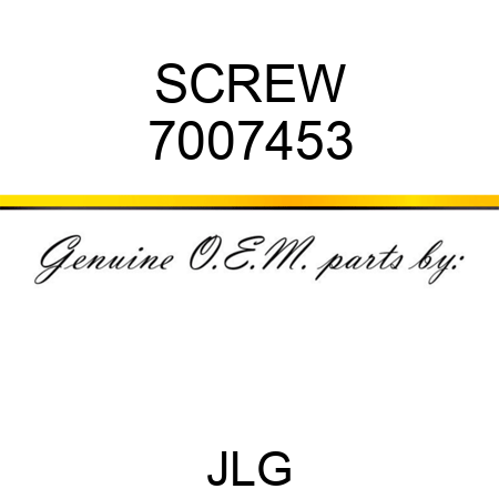 SCREW 7007453