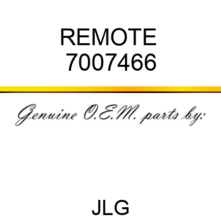 REMOTE  7007466