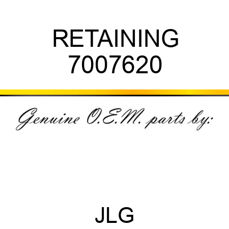 RETAINING 7007620