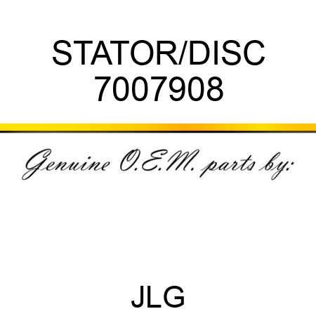 STATOR/DISC 7007908