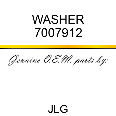 WASHER 7007912