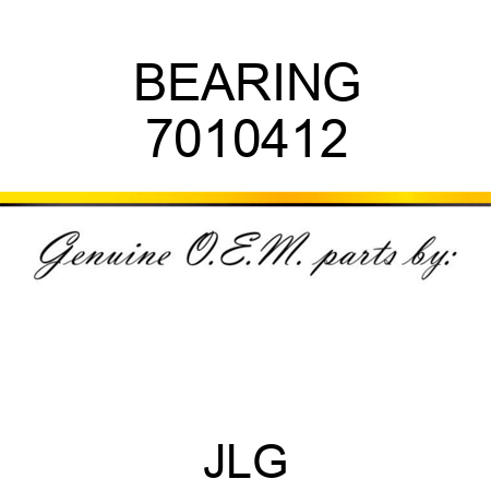 BEARING 7010412