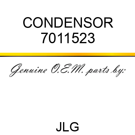 CONDENSOR 7011523