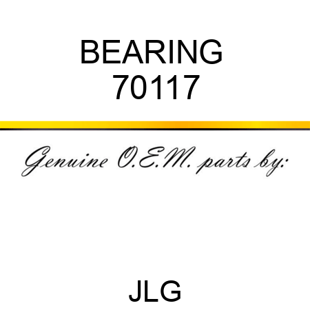 BEARING  70117