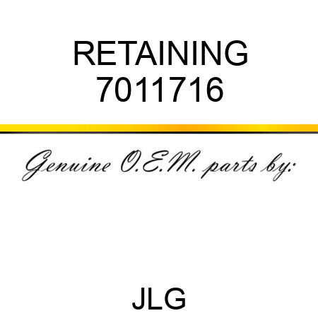 RETAINING 7011716