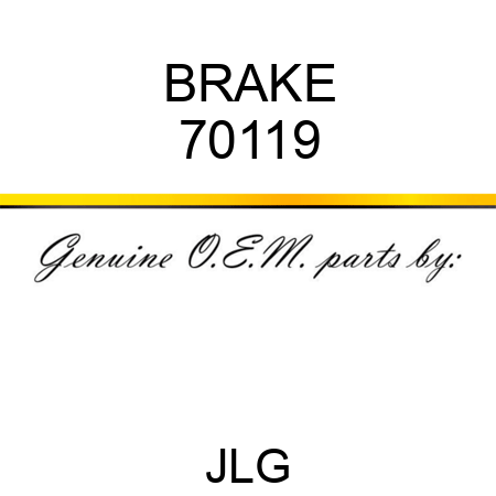 BRAKE 70119