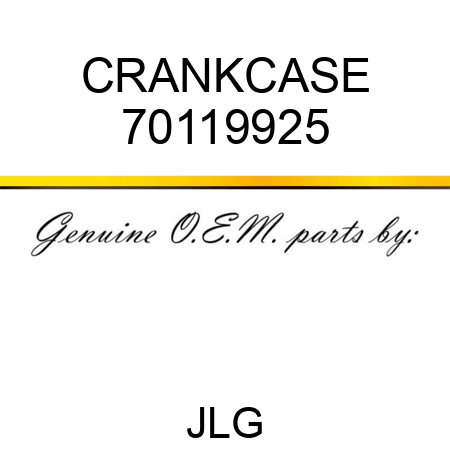 CRANKCASE 70119925