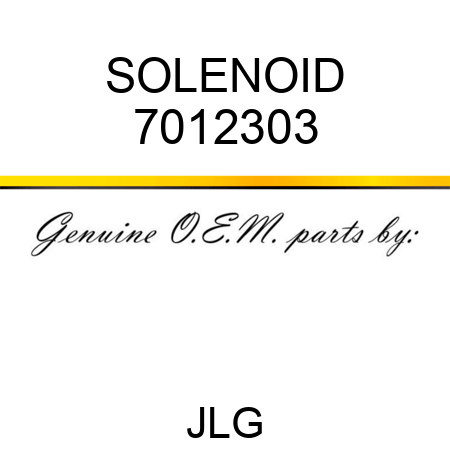 SOLENOID 7012303