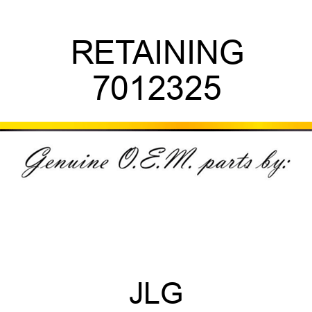 RETAINING 7012325