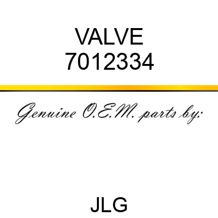 VALVE 7012334