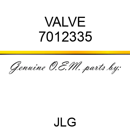 VALVE 7012335