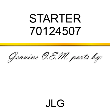 STARTER 70124507