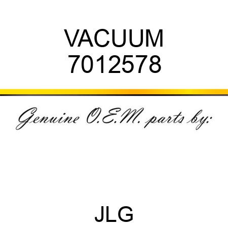 VACUUM 7012578