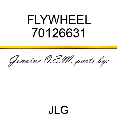 FLYWHEEL 70126631