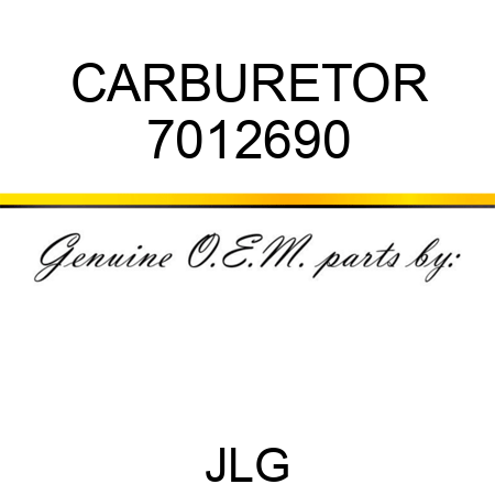 CARBURETOR 7012690