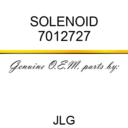SOLENOID 7012727