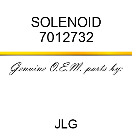 SOLENOID 7012732