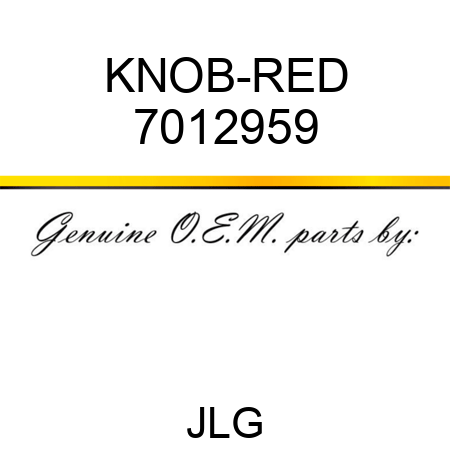 KNOB-RED 7012959