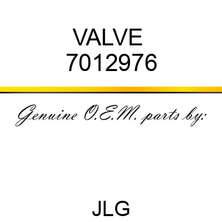 VALVE  7012976