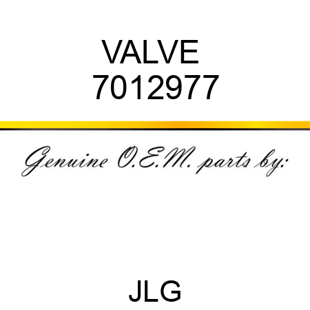 VALVE  7012977