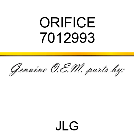 ORIFICE 7012993