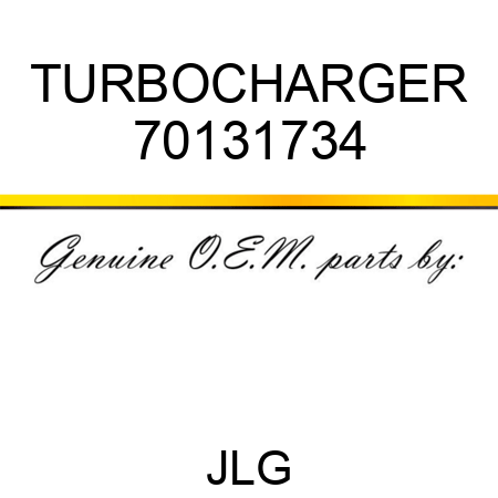 TURBOCHARGER 70131734