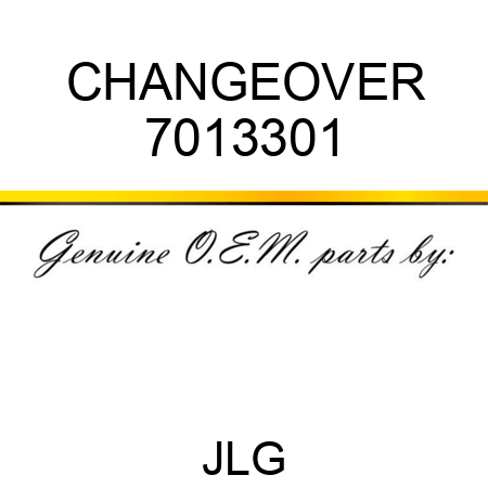 CHANGEOVER 7013301