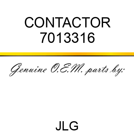 CONTACTOR 7013316