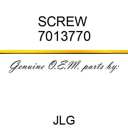 SCREW  7013770