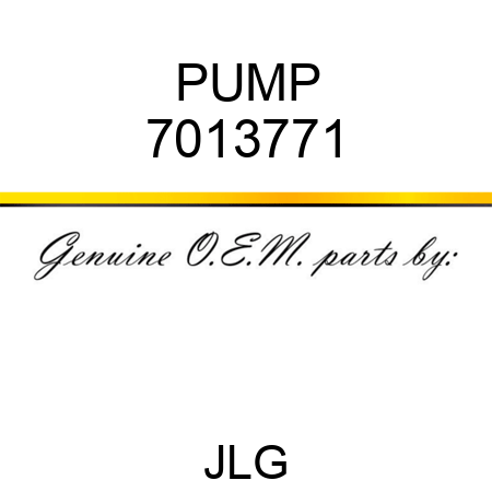 PUMP 7013771