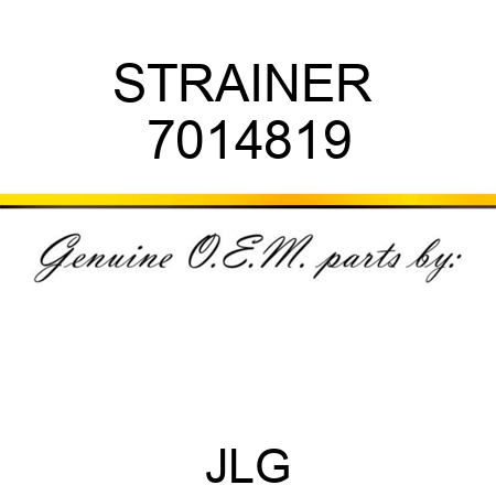 STRAINER  7014819