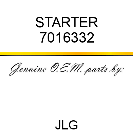 STARTER 7016332